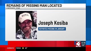 Remains of missing Cherokee, IA man found