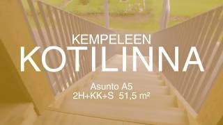 Nastarakennus Kempeleen Kotilinna asunto A5 2h+kk+s 51,5 m2 esittelyvideo