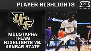 Moustapha Thiam Monster Double-Double Night with 8 Blocks vs. Kansas State