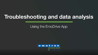 Emotron EmoDrive App - Troubleshooting and data analysis