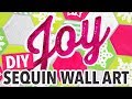 DIY Christmas Sequin Wall Art - HGTV Handmade