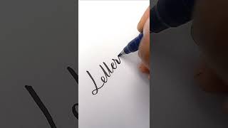 'Lettering' calligraphy style.