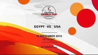 Egypt v USA - FIVB Volleyball Men's World Cup Japan 2015