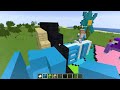 using only one color in my minecraft world with crazy fan girl