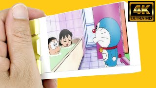 Shizuka and Nobita in Bathroom // Doraemon Flip Book Story