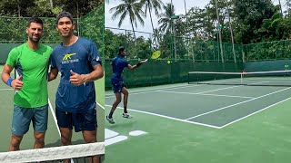 Djokovic First INTENSE Practice Match Highlights before Brisbane 2025