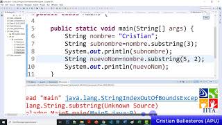 metodo substring replace Clase String