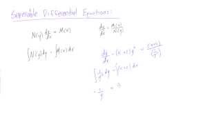 How to solve separable differential equations