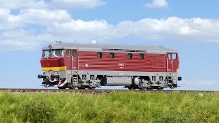 TRAINMANIA - Zkušební jízda motorové lokomotivy T 478.1210 od firmy Kuehn (TT)