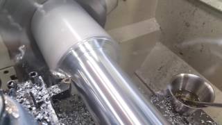 Grizzly 4003g lathe max speed on aluminum.  Details in the description below.