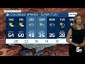 closer to seasonable temperatures thursday with 40s and 50s in southern colorado