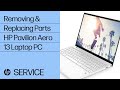 Removing & replacing parts for HP Pavilion Aero 13 | HP Computer Service