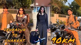 RUCHI,HARSHIT और RUHI बने लुटेरे (डाकू)😱😳|| DEHRADUN TO CHAKRATA BY BIKE 🏍️||Ruchi Mohit Vlogs