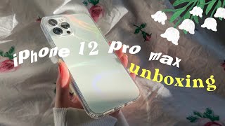 unboxing🍎iphone 12 pro max + cute accessories🧸🌷