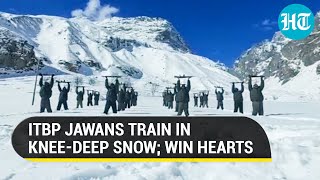 Watch: ITBP’s ‘Himveers’ undergo training at high altitude Uttarakhand border in -25°C | Viral video