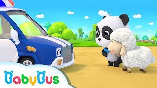 Little Sheep's Missing | Police Car | Monster Car | Nursery Rhymes | Kids Songs | BabyBus