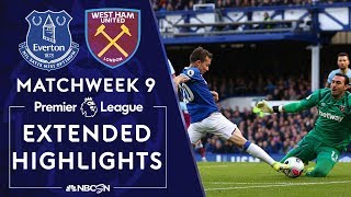 Everton v. West Ham United | PREMIER LEAGUE HIGHLIGHTS | 10/19/19 | NBC Sports
