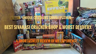 UNIQUE CRACKERS | 2024 DIWALI | WORST DELIVERY | Short and Sweet | UNBOXING THE BEST CRACKERS |