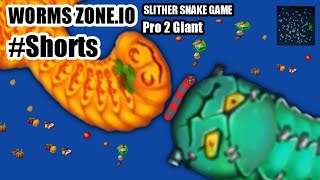 worms zone.io slither snake game pro 2 Giant //please subcribe #shorts