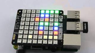 Binary Clock using a Unicorn HAT
