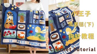 苏苏姐家钩针小王子像素毯编织视频教程 2 | How to Crochet Blanket for Beginners Pattern Tutorial