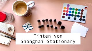 Tinten swatchen von Shanghai Stationary | Produktvorstellung | swatching new inks