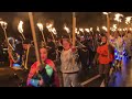 scalloway fire festival evening procession 2025