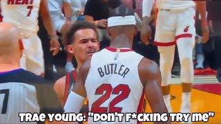 *FULL CAPTIONS* Trae Young FIGHTS Jimmy Butler After Getting Punched Earlier In The Year😬