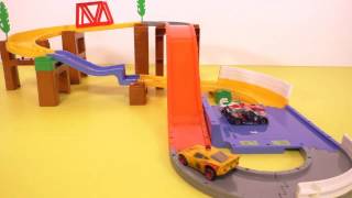 Tomica system 3way jump road set with Cars and Toystory Tomica トミカシステム 3WAYジャンプどうろセット