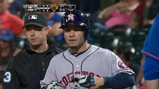 HOU@NYM: Altuve ties the game with a single to right