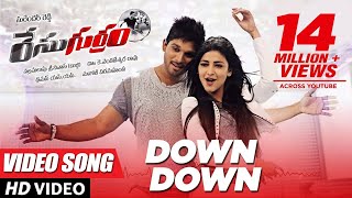 Race Gurram Video Songs | Down Down Full Video Song | Allu Arjun, Shruti hassan, S.S Thaman