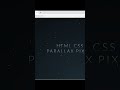 Parallax Star Background Effect using HTML & CSS only #parallax  #background #html #shorts