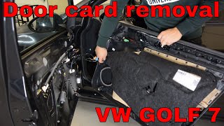 How to remove the door panel Volkswagen  Golf 7