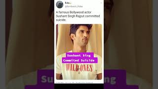 Why sushant sing committed suicide
