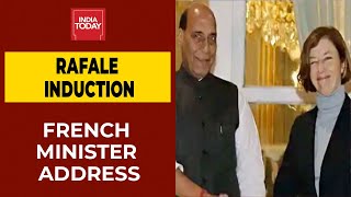 French Defence Minister Florence Parly Address On Rafale Induction Ceremony