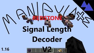 Manipulate Redstone - Signal Length Decoder V2
