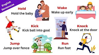 200 Action Verbs In English With Sentences | Action Verbs For Beginners | Daily Sentences