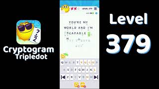 Cryptogram Tripledot Level 379 Answer | SolutionGuruji
