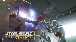 Aeosians destroy B1 Battle Droid | Star Wars Resistance