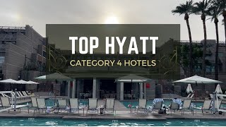 Top Hyatt Category 4 Hotels to use your Free Night Awards on! #travelhacking