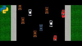 SIMPLE TRAFFIC RACER GAME IN PYTHON WITH SOURCE CODE