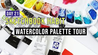 Main Watercolor Palette Tour | Sketchbook Habit Day 21