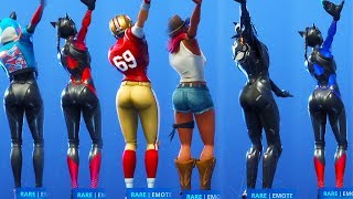thicc fortnite girls showing new backstroke dance emote - backstroke fortnite real life