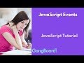 JavaScript Events | JavaScript Tutorial For Beginners