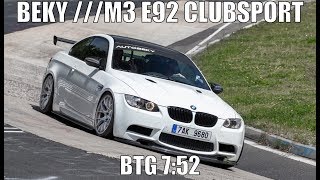 AutoBeky ///M3 e92 Clubsport 7:52 BTG