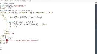 BASH script to delete accessed files
