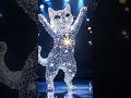 The cat performs a fusion with the diamond on AGT #americagottalent #magic #ai