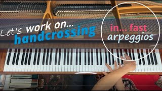 Piano tutorial - Fast arpeggios and Hand crossing