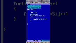 Solid Square Pattern Program in C language....#coding #learning #shorts #ytshorts #viral #clanguage