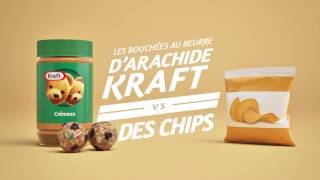 Les bouchées au beurre d’arachide Kraft vs des chips